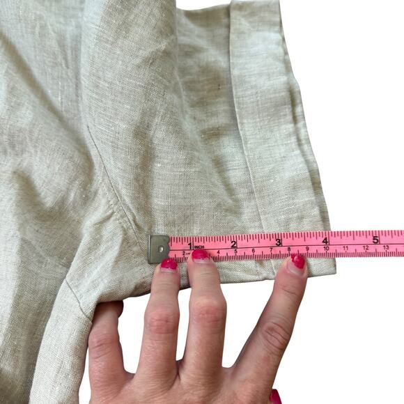 Aritzia Wilfred Eleta Linen Mini Dress Natural Ecru - Picture 9 of 11